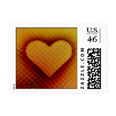 Glass heart... stamps