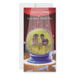 Glass Holiday Fantasy Photo Card