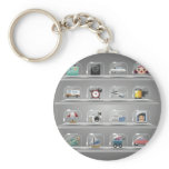 Glass Icons1 Key Chain
