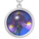 Glass Iris Necklace