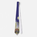 Glass Mandala Blue Moon Fantasy Fashion Tie