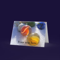 Glass Marbles Greeting Card cards