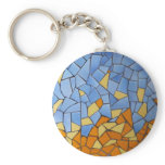 Glass mosaic keychain