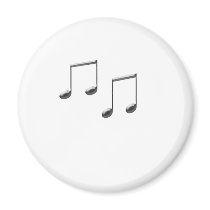 GLASS MUSIC NOTES magnets