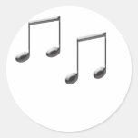 GLASS MUSIC NOTES STICKERS