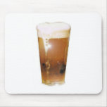 Glass of Beer with Foam Mouse Pads