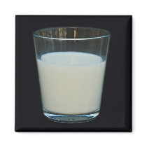 Glass of milk magnet by Thorninger Glass of milk magnet