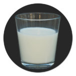 Glass of milk stickers