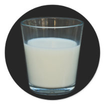 Glass of milk stickers by Thorninger Glass of milk stickers
