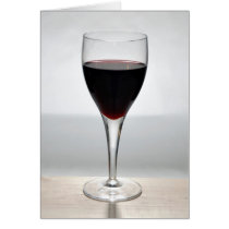 Glass of red wine cards