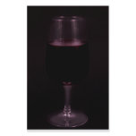 Glass of red wine customized stationery