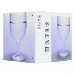 Glass of water binders