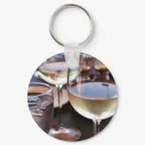 Glass Of White Wine keychains by lifesphere Glass Of White Wine keychains