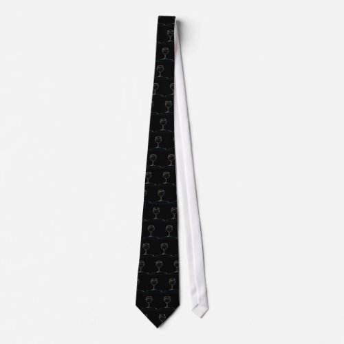 Glass of Wine custom ties tie