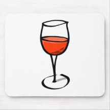 Glass of Wine Mousepad