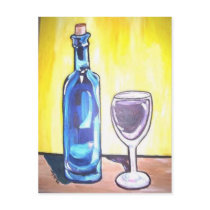 glass of wine postcards