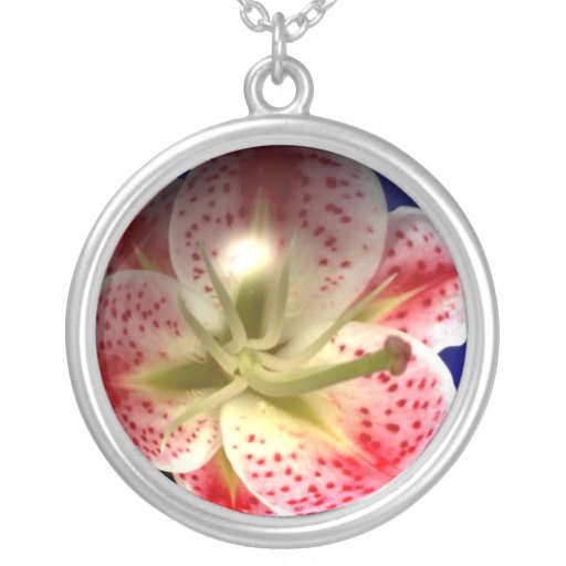 Glass Orchid Necklace