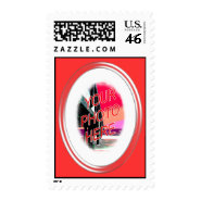 Glass Oval Frame Template stamp