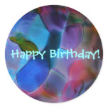 "Glass Planet" Happy Birthday! sticker
