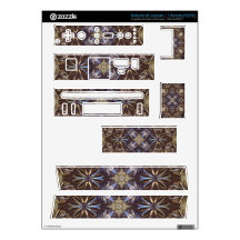 glass plate abstract pattern decals for nintendo wii 