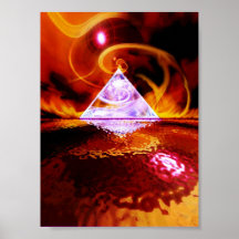 Glass Pyramid Poster