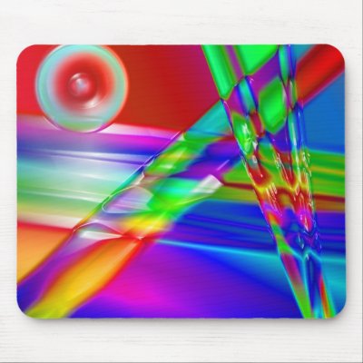 Glass Rainbow Mousepad by TulsaTees