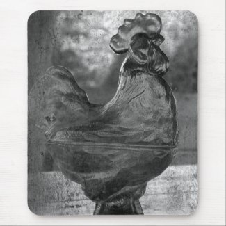 Glass Rooster mousepad