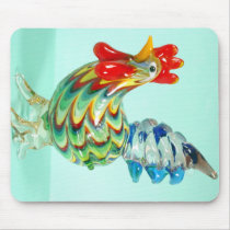 "Glass Rooster" Mousepad by Niki_S_Roo "Glass Rooster" Mousepad
