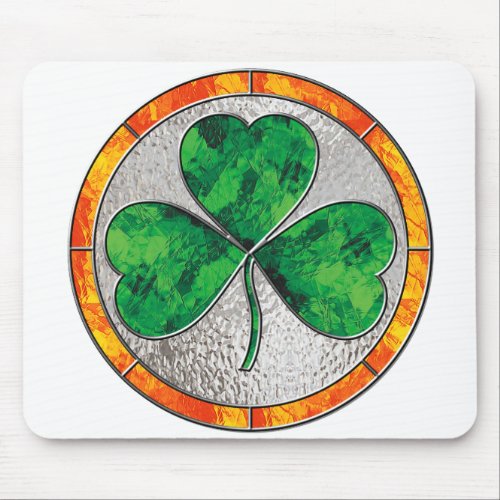 Glass Shamrock mousepad
