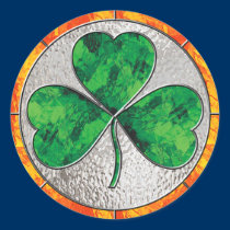 Glass Shamrock stickers