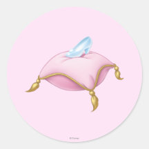 Glass Slipper Round Stickers