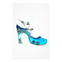 Glass Slipper Stationery Design