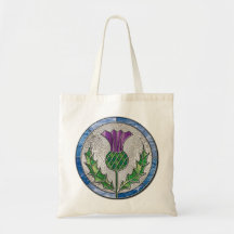 Glass Thistle Canvas Bag