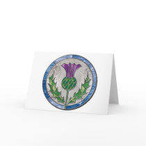 Glass Thistle Greeting Card