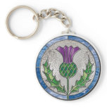 Glass Thistle Keychain