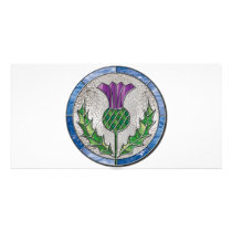 Glass Thistle Photo Card Template