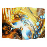 Glass Tidal Wave Abstract Binder
