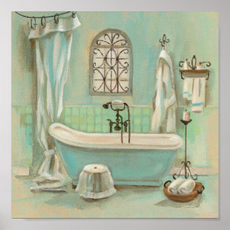 Vintage Bathroom Posters | Zazzle