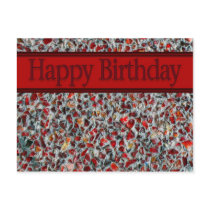 glass tile happy birthday postcards