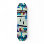Glass vessels in different colors skate board decks