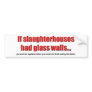 Glass Walls Bumper Sticker