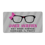 Glasses  & Bows Computer Geek Address Labels