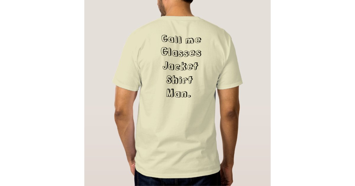 Glasses Jacket Shirt Man Shirt Zazzle