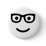 Glasses Smiley geek nerd Pins