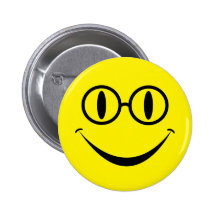 Glasses Smiley Pin
