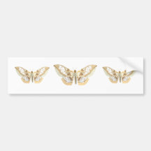 GlassWing Butterfly Bumper Stickers