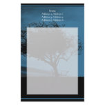 Glastonbury Hawthorn. Black and Blue. Tree. Custom Stationery