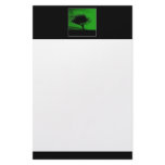 Glastonbury Hawthorn. Tree on Hill. Green Black. Stationery