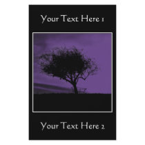 Glastonbury Hawthorn. Tree on Hill. Violet, Black. Custom Flyer