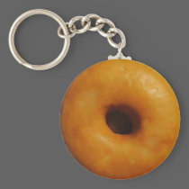 Glazed Donut Keychain keychains